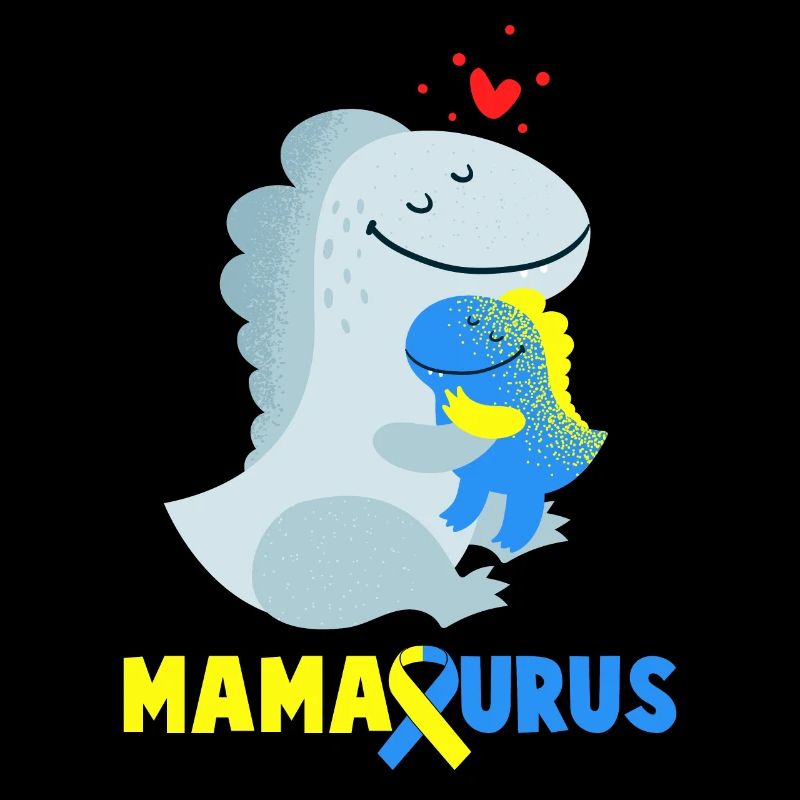 Down Syndrom Mamasaurus Dino Geschenk