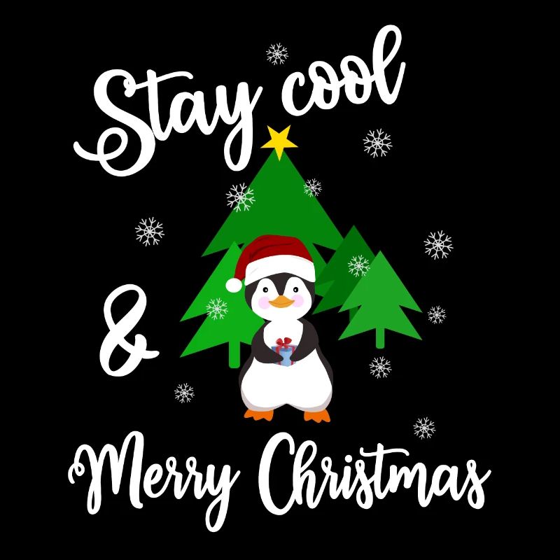Pingouin Restez cool et joyeux Noël