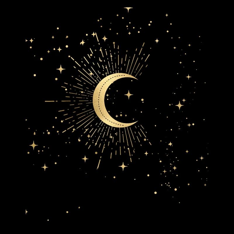 Mond mit Sternenhimmel Geschenk