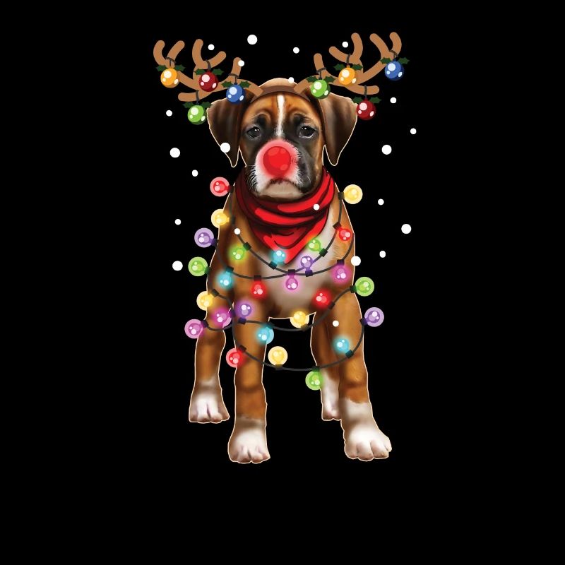 Noël Boxer Dog - Cadeau de chiot de vacances drôle