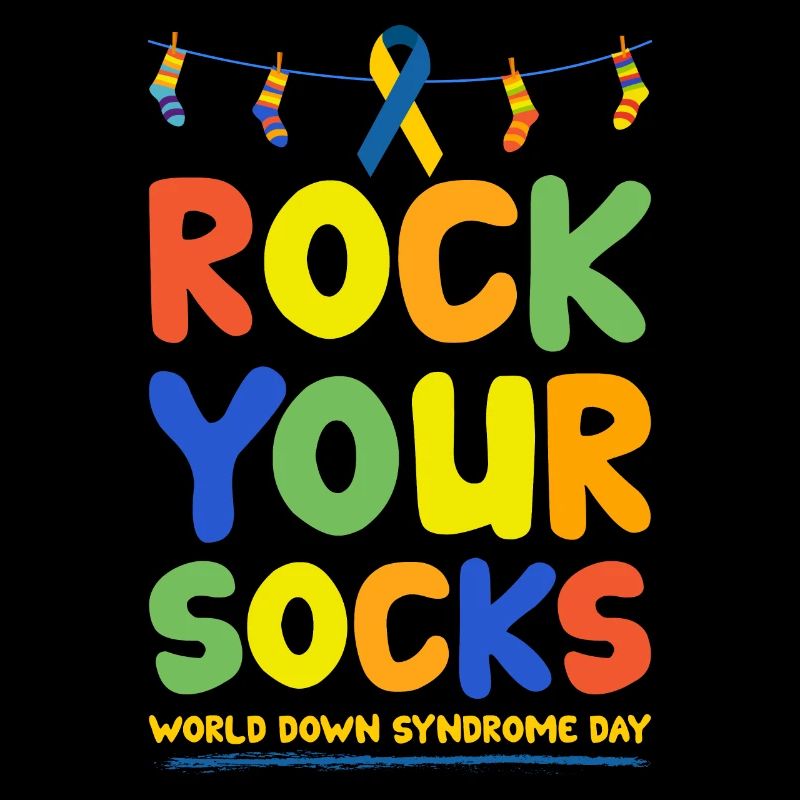 Down syndrome sock gift