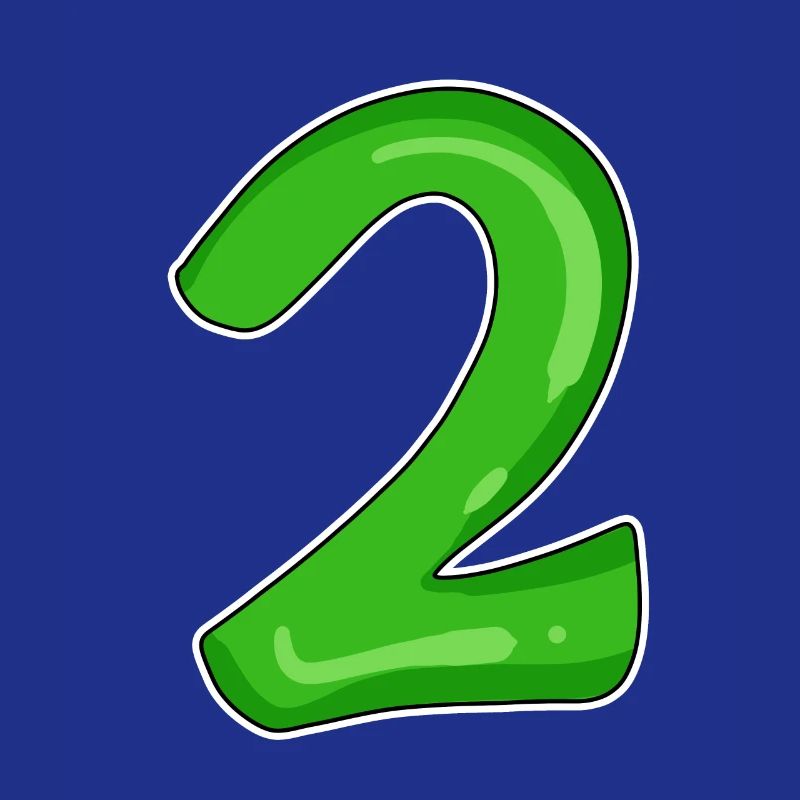 Numéro 2 vert