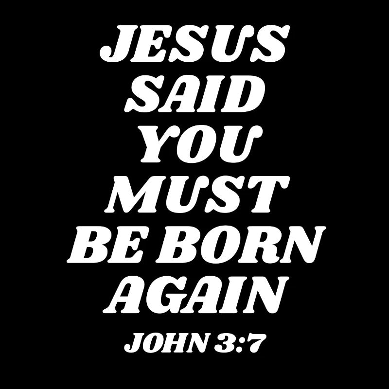 Jesus Said You Must Be Born Again John 3:7 Bible