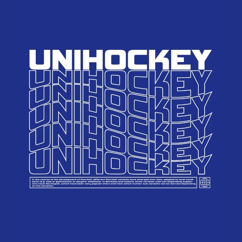 Floorball Typo Pattern