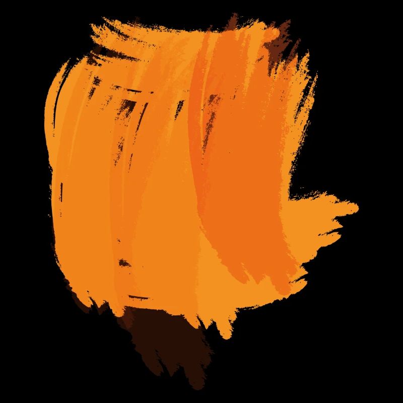 Farbe Klecks Spritzer Maler Geschenk bunt orange