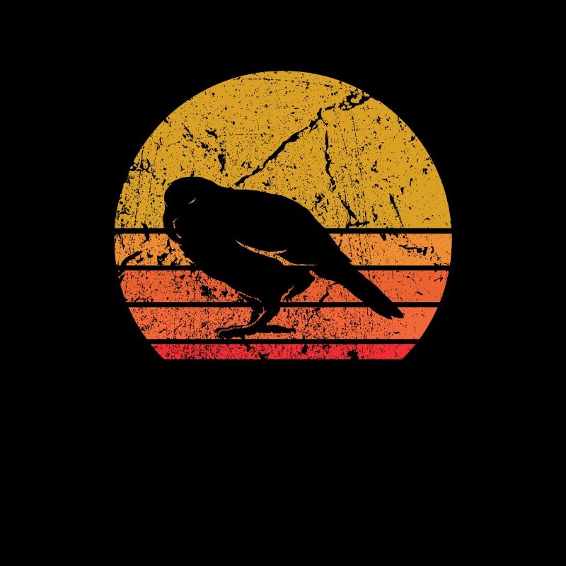 Retro Sonne Kakapo Papagei Geschenk
