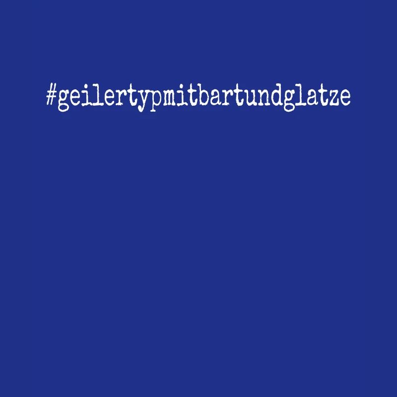 Geiler Typ Mit Bart & Glatze Glatzkopf Bartträger