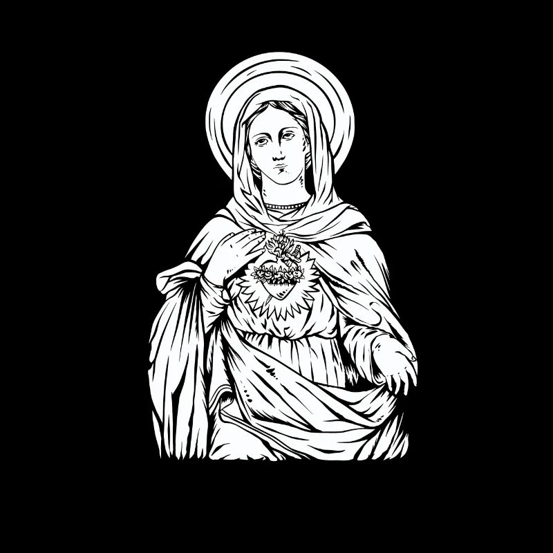 Heilige Jungfrau Maria Christliche Mutter Jesus