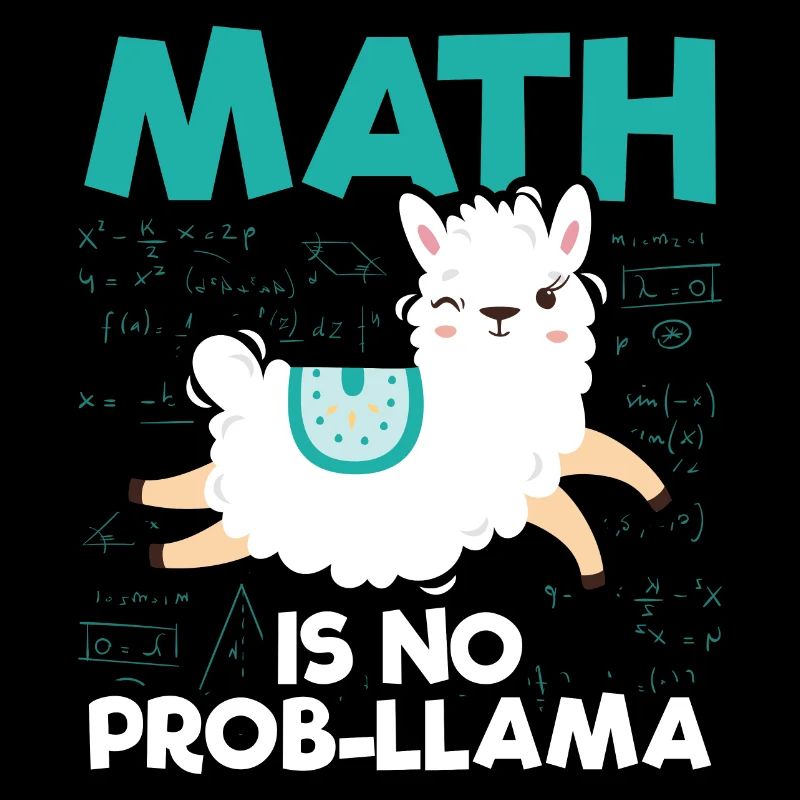 Mathe Lama | Mathematik Lehrer Schule Geschenkidee