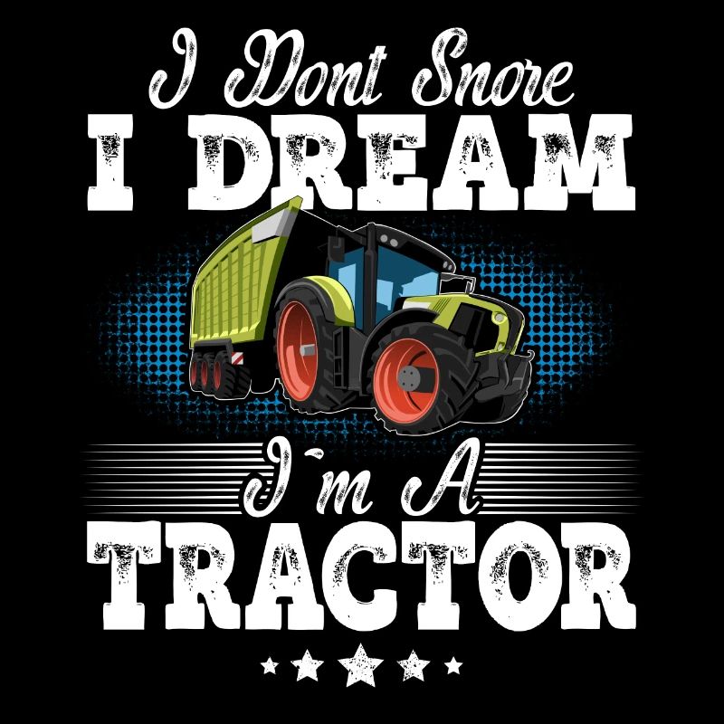 Tractor snoring funny saying
