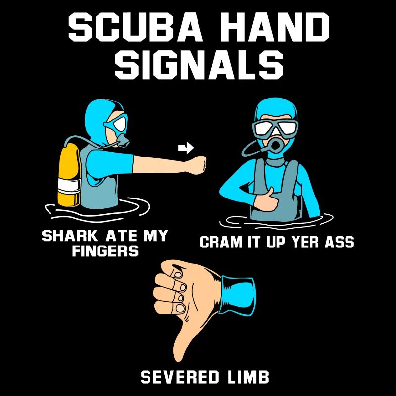 Plongeur Main Signe Scuba Diving