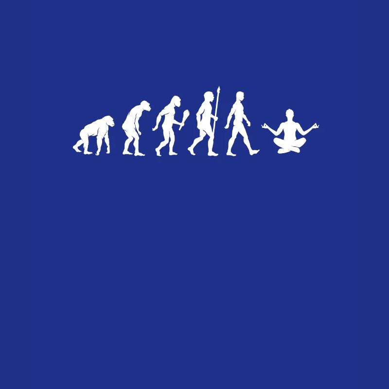 Lustige Meditation Evolution Yoga Geschenkidee
