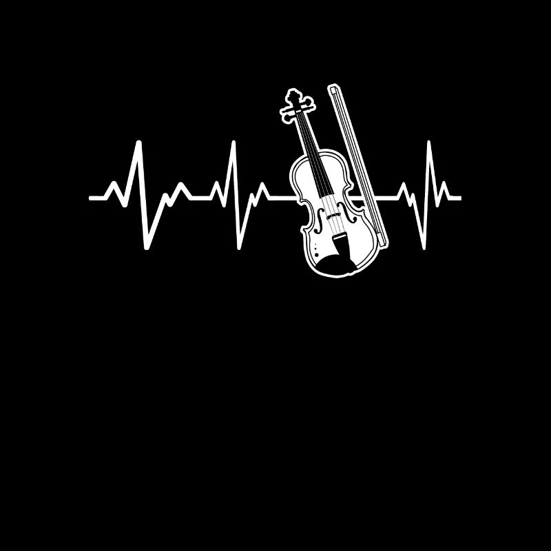 Violin Heartbeat Classic Violinist Gift Idea