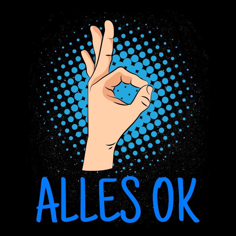 Alles ok? Alles ok! Handzeichen Tauchen
