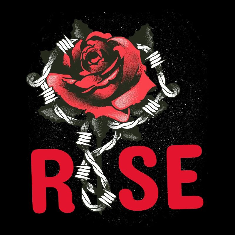 Red Rose with Chain Links