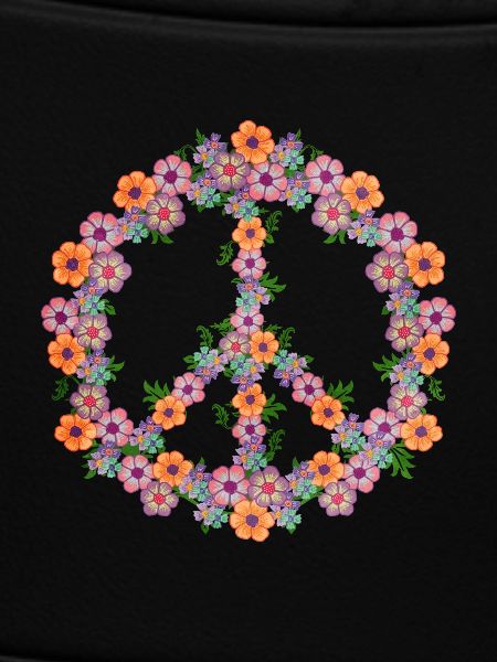 Pastellblume Friedenszeichen Retro-Vibes