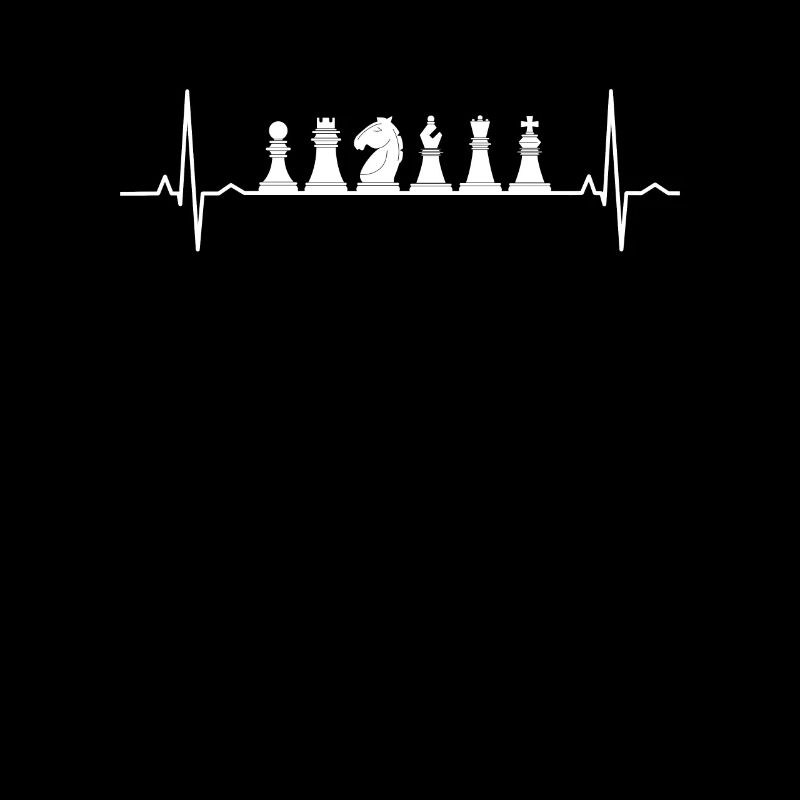 Schach Herzschlag Schachspieler Geschenk