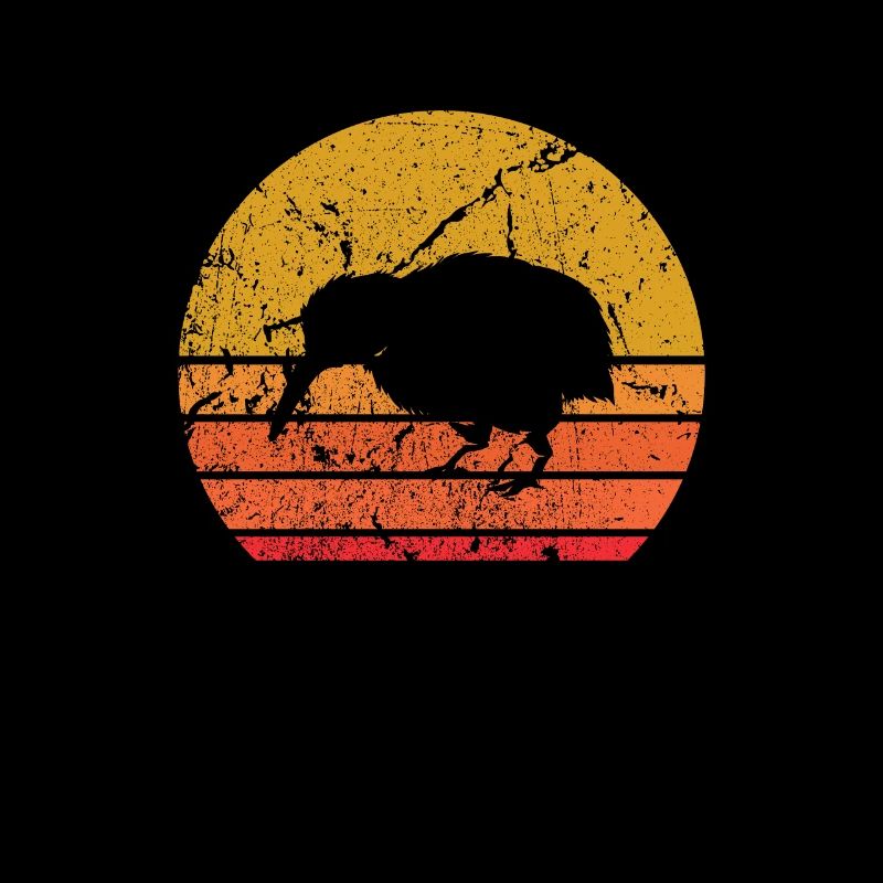 Rétro Soleil Kiwi oiseau de course Cadeau