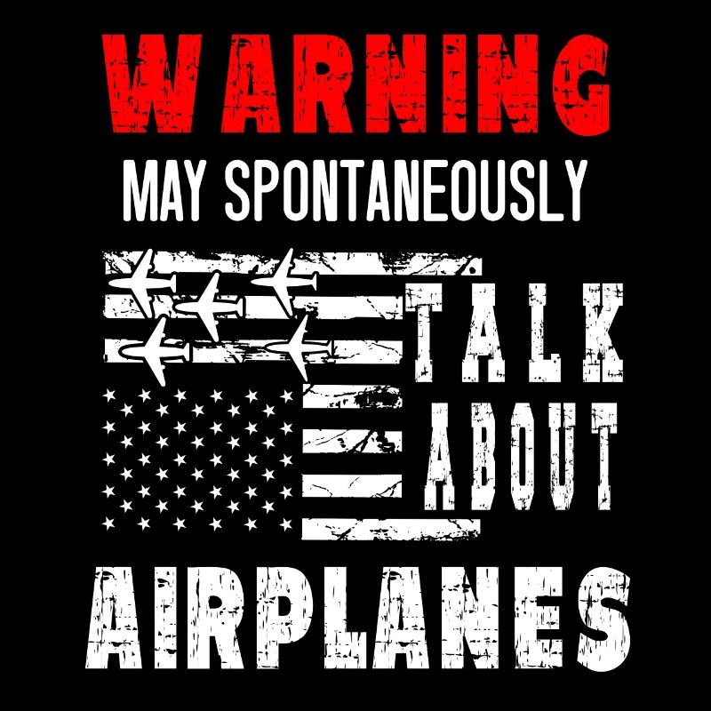 Warnung Kann Über Flugzeuge Sprechen