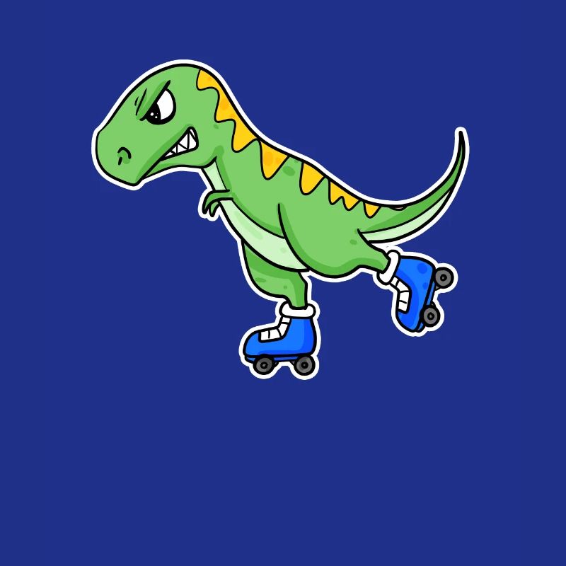 Inline Skating Dinosaurier