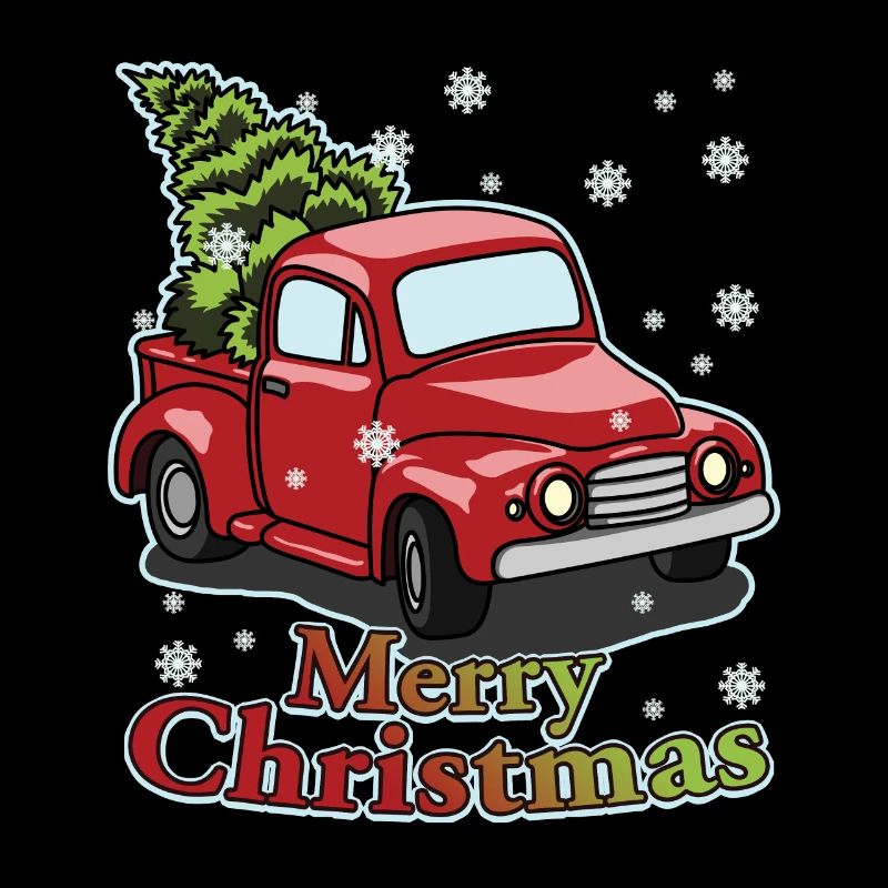 Noël rouge de camion de Noël Arbre de Noël Noël