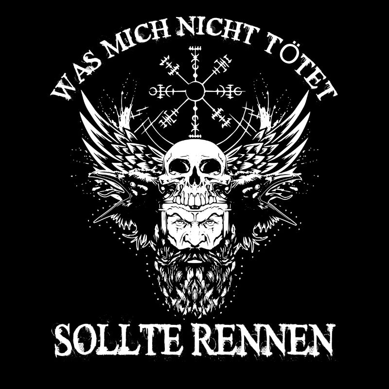 Wikinger Raben Odin Vegvisir Bart Mythologie Rune