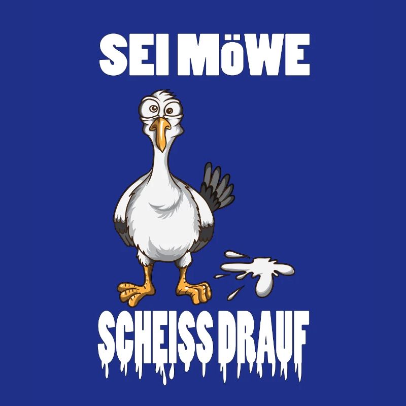 Norddeutsch Küste Meer Sei Möwe scheiß drauf