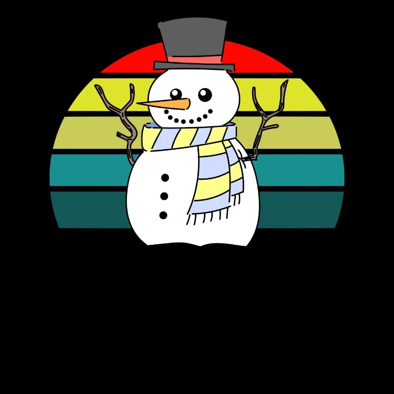 Snowman Sunset