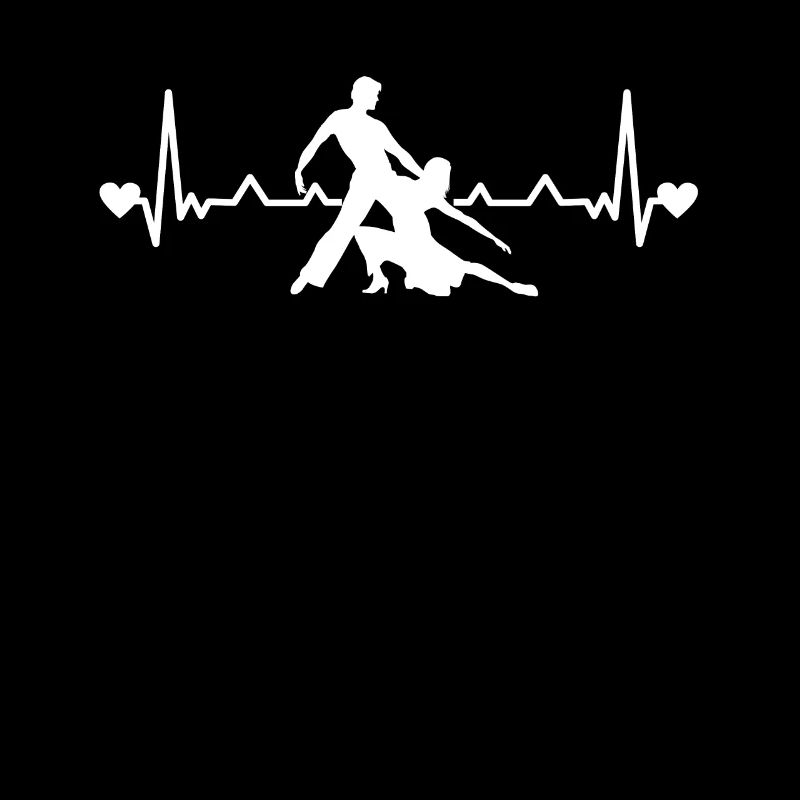Heartbeat ECG latin danse couple de danse Salsa