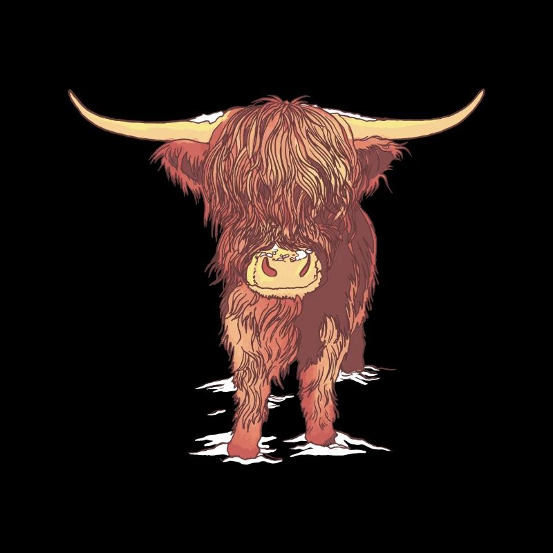 Vache écossaise Vache Bébé Veau