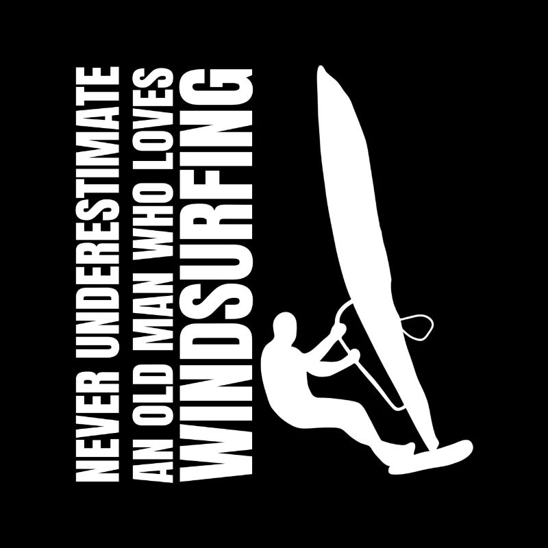 Windsurfing father man windsurfer dad kitesurfer