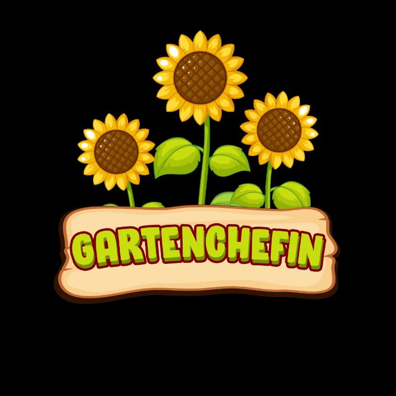Gartenchefin Gartenarbeit Hobbgärtner Spruch