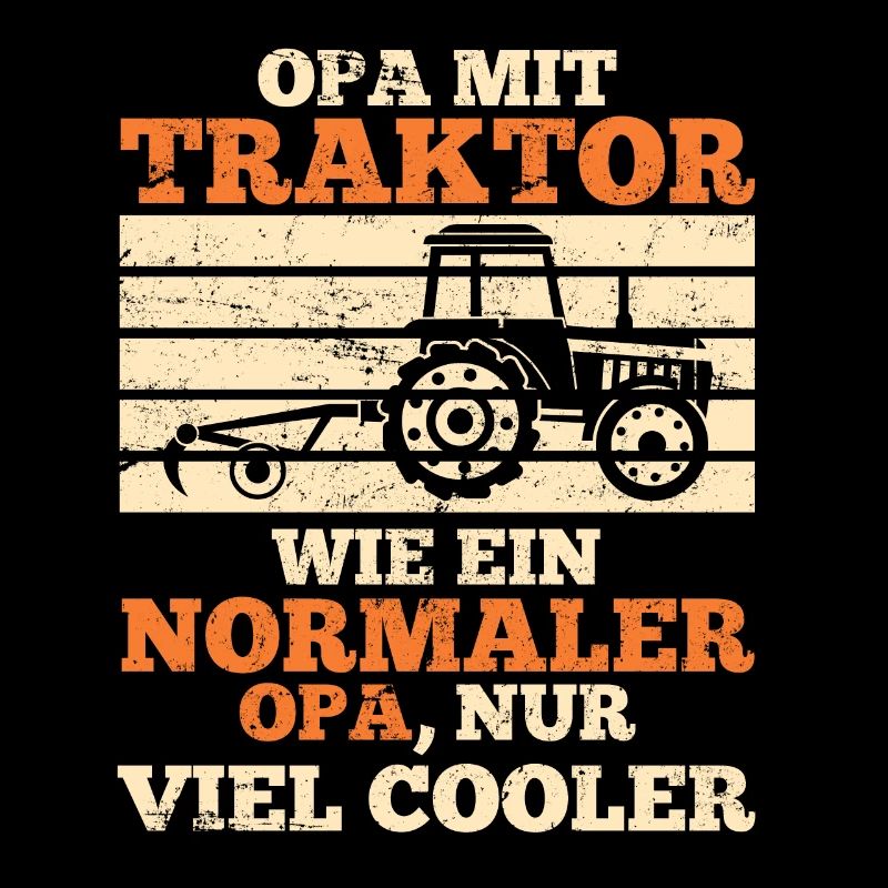 Opa Traktor Trekker Geschenk Landwirt Bauer