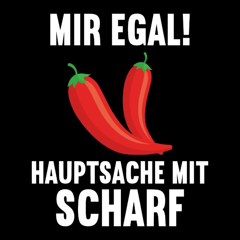 Mir egal Hauptsache scharf Chillis Chilli Chili