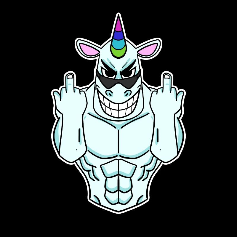 Einhorn Mittelfinger