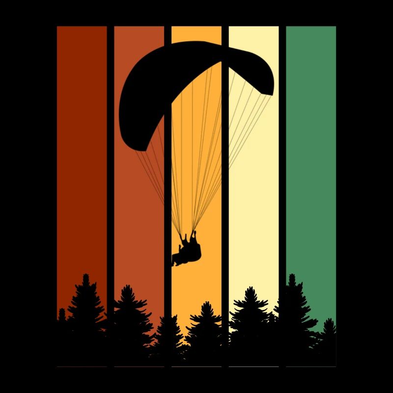 Paragleiter Gleitschirm Pilot Vintage