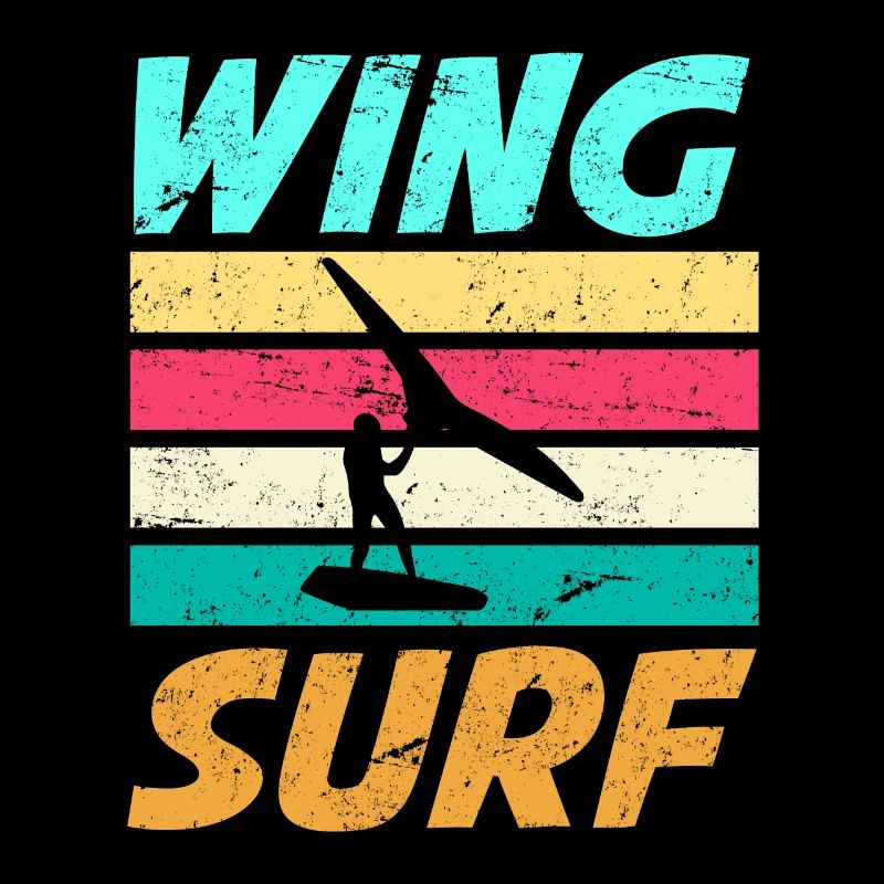 Wing Foil Retro Vintage Wing Surf Wingsurfer