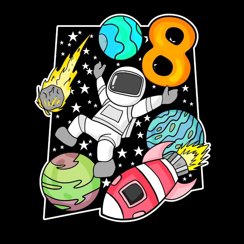 8. Geburtstag Astronaut Jungen Kindergeburtstag