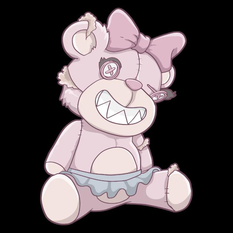 Pastell Gothic Bär