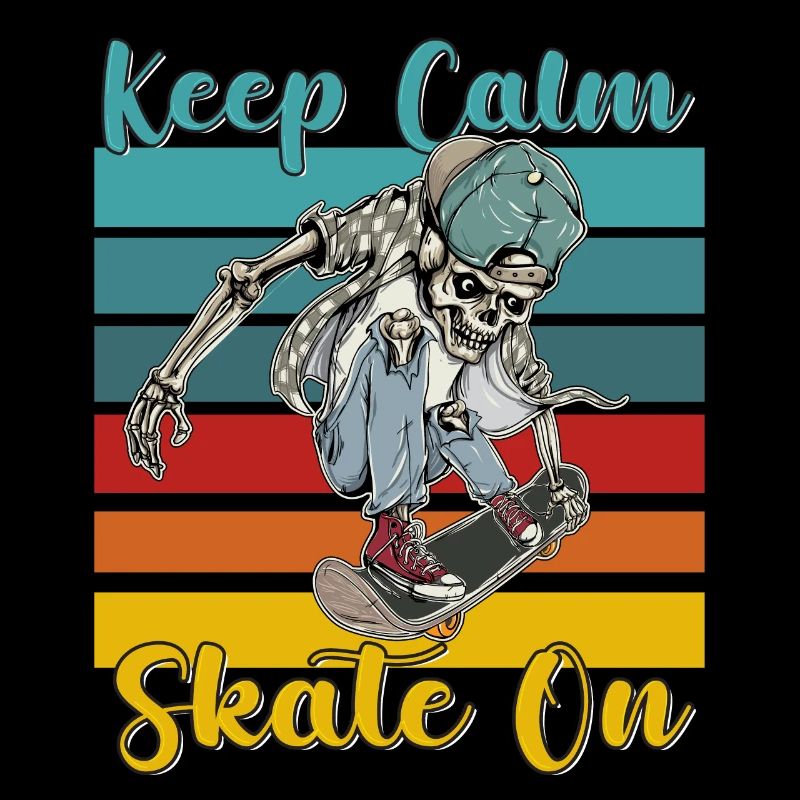 Keep Calm Skate on Skateboarding
