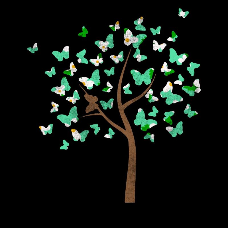 Papillon arbre avec des noeuds