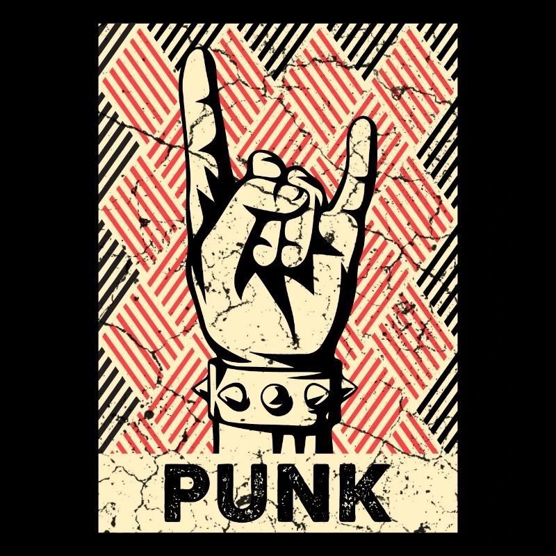 Punk vintage de corne du diable punks