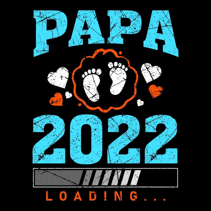 Papa 2022 Loading Werdender Vater Spruch Geschenk