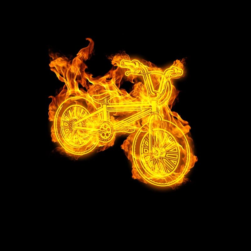 Feu Bmx flamme vélo