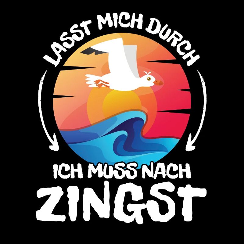 Lasst mich durch nach Zingst Möwe Sonne Strand