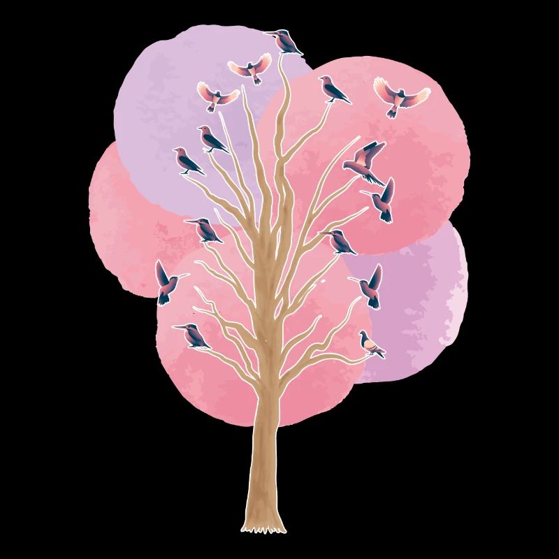 oiseau arbre oiseaux Observer l’essaim d’oiseau Cadeau