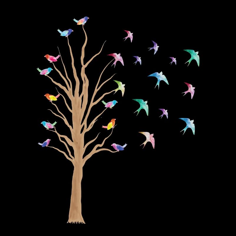 oiseau arbre oiseaux Observer l’essaim d’oiseau Cadeau