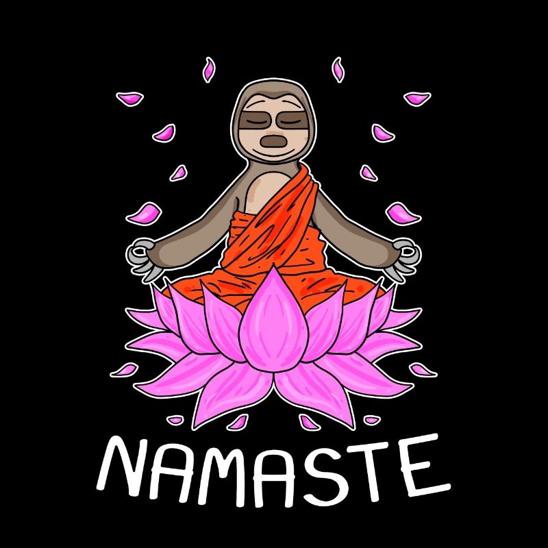 Yoga Namaste Sloth