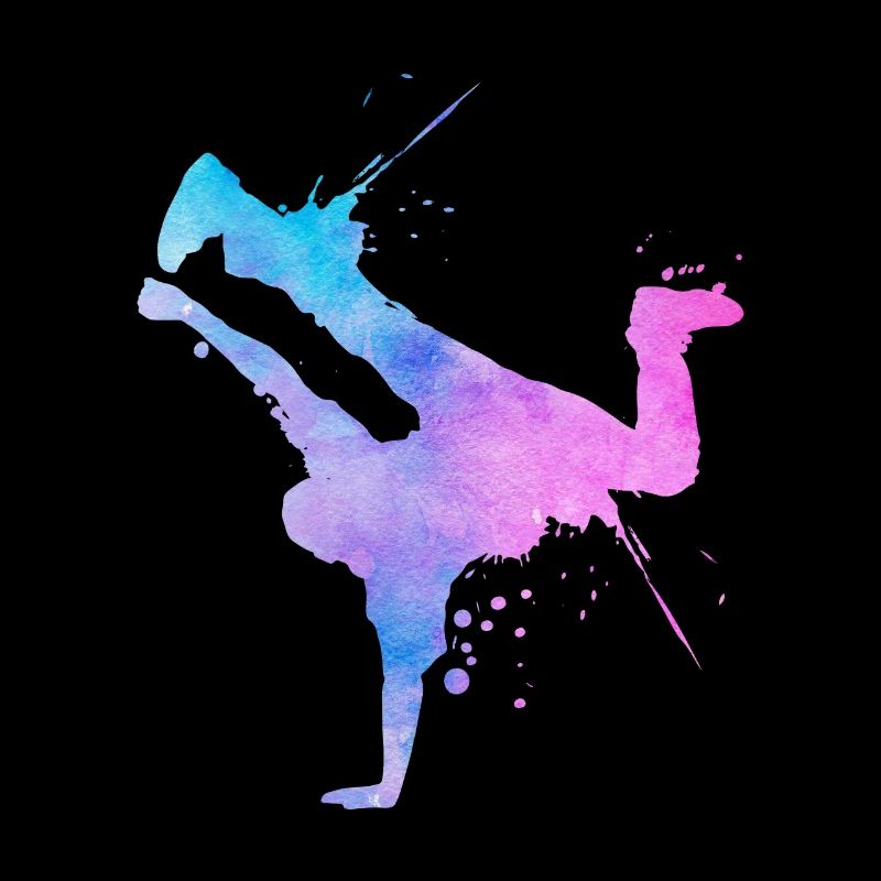 Street Art Breakdancer Modern Abstract Art