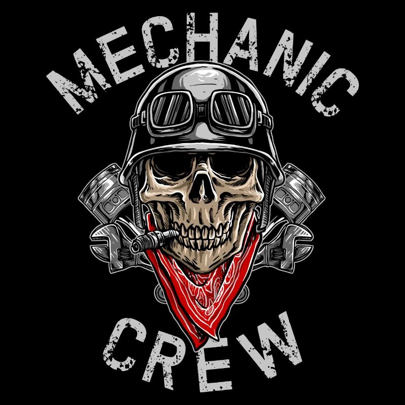 MECHANIC CREW - Biker Skull
